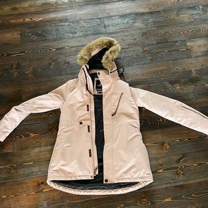 LIKE NEW Pink Volcom Insulated Winter Jacket